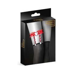 Jarretière rouge avec coeur 2