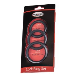 Set 3 CockRings silicone - Malesation 2