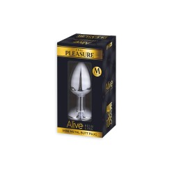 Plug métal bijou rouge M - Alive 2