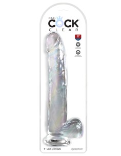 Gode XXL  30,5 x 5,1 cm Clear - King Cock 2