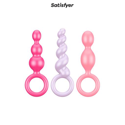 Set de 3 plugs colorés Booty Call - Satisfyer 2