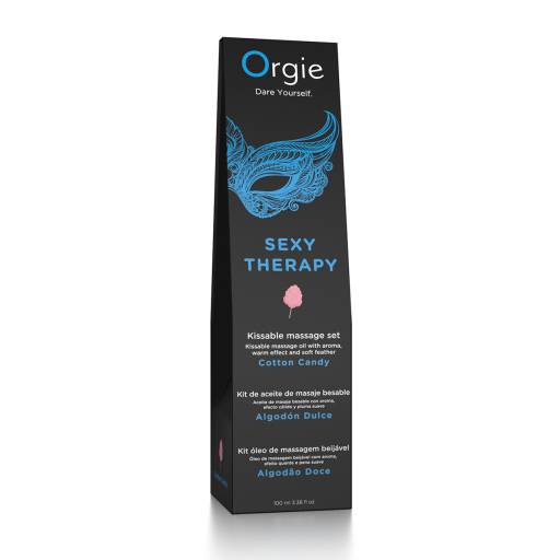 Huile de massage embrassable Sexy Therapy barbe à papa 2