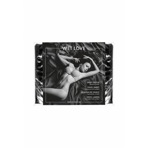 Drap Vinyle noir 220 x 200 cm - Fetish Tentation 2
