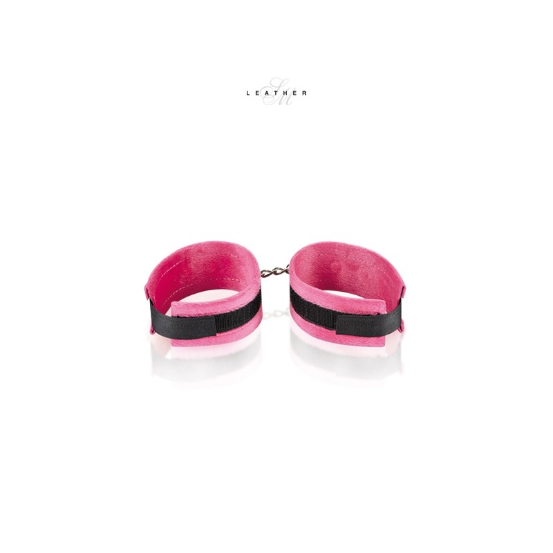Menottes de poignets rose et noir