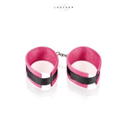 Menottes de chevilles rose et noir 2