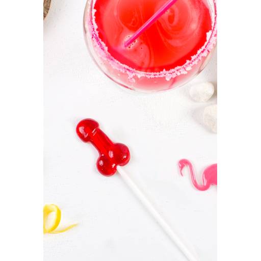 Sucette pénis daiquiri fraise avec alcool 2