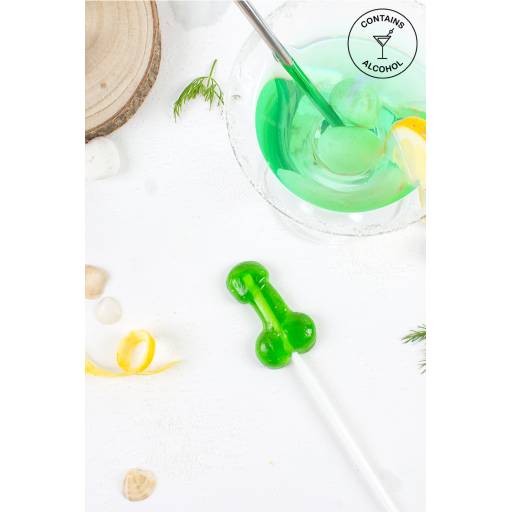 Sucette pénis Caipirinha avec alcool 2