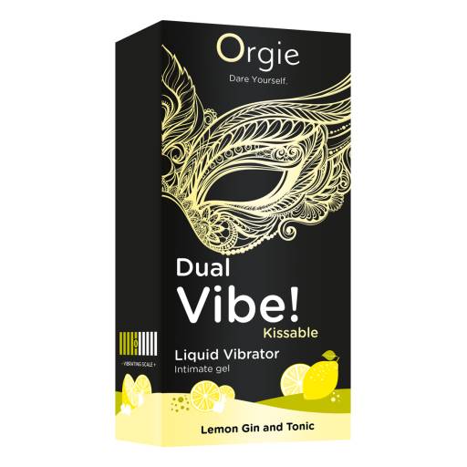Gel d'excitation Dual Vibe Lemon Gin Tonic Liquid Vibrator 2