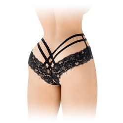 Tanga ouvert Anne - noir 2