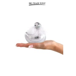 Mini canard vibrant Duckie Paris - argenté 2