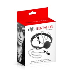 Baillon pinces à tétons - Fetish Tentation 2