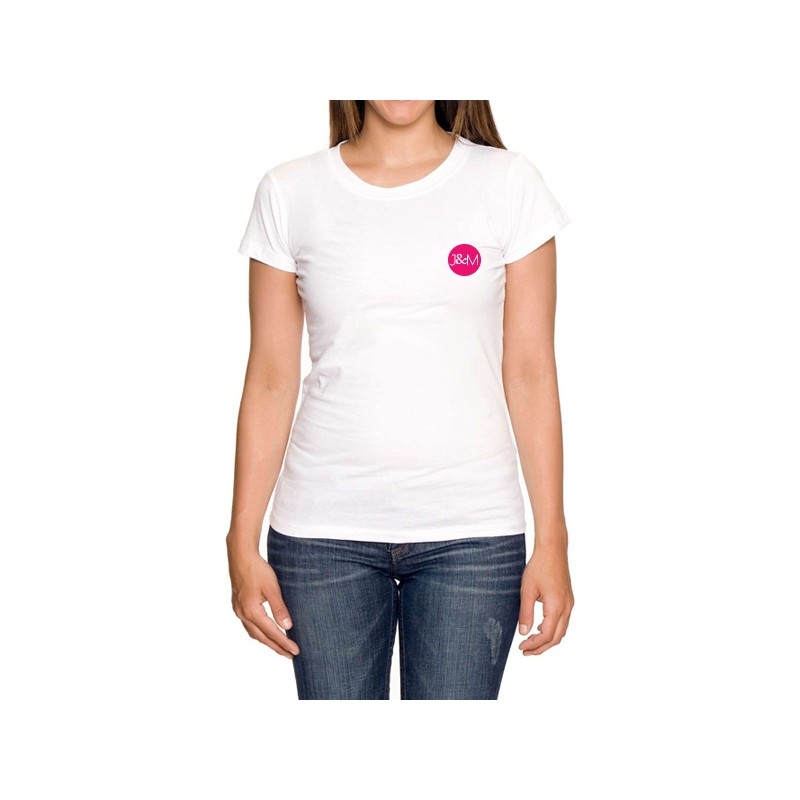Tee-shirt  J&M blanc - spécial  femme