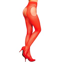 Collants ouvert rouge Morgan 2