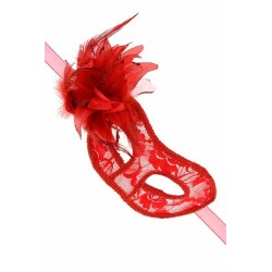 Loup semi-rigide La Traviata - rouge 2