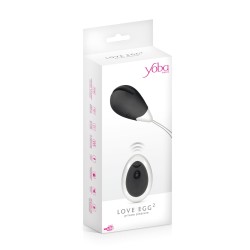 Oeuf vibrant Love Egg 2 noir - Yoba 2