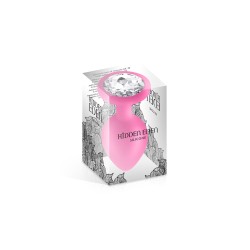 Plug bijou silicone rose M - Hidden Eden 2