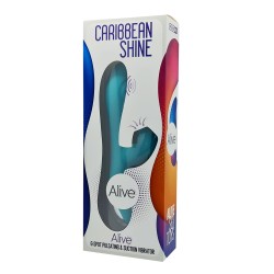 Vibro rabbit Caribbean Shine bleu - Alive 2