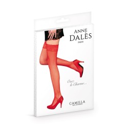 Bas autofixants Camilla Rouge - Anne d'Alès 2