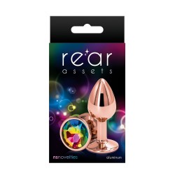 Plug anal aluminium rose gold S - Rear Assets 2