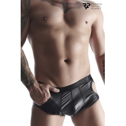 Shorty ouvert noir wetlook - Regnes 2