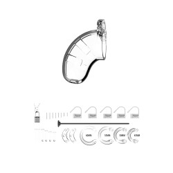 Cage de chasteté 6,5cm avec plug d'urètre - ManCage 15 2