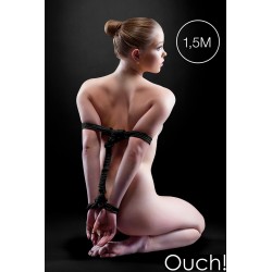 Mini corde de bondage 1,5m noire - Ouch 2