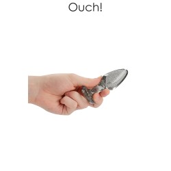 Set 3 plugs pailletés argentés en acrylique - Ouch! 2