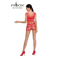 Robe nue résille BS089 - Rouge 2