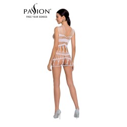 Robe nue résille BS089 - Blanc 2