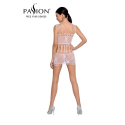 Robe nue résille BS090 - Blanc 2
