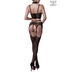 Set sexy fetish harnais et voile - Grey Velvet 2