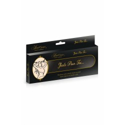 2 liens BDSM satin noir - Sweet Caress 2