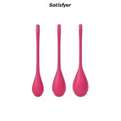 Kit d'entrainement pelvien Yoni Power 1 Rouge - Satisfyer 2