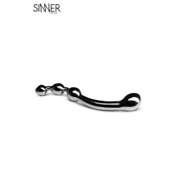 Gode métal Pleasure Wand - Sinner Gear 2