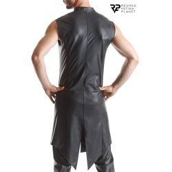Veste longue sans manche wetlook Marco - Regnes 2