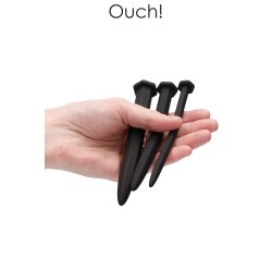 Set de 3 plugs urétraux Grands clous - Ouch! 2