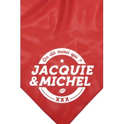 Bandana rouge Jacquie & Michel 2