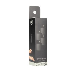 4 bougies SM noires parfum indocile - Ouch! 2