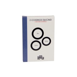 Set 3 cockrings silicone - Litolu 2